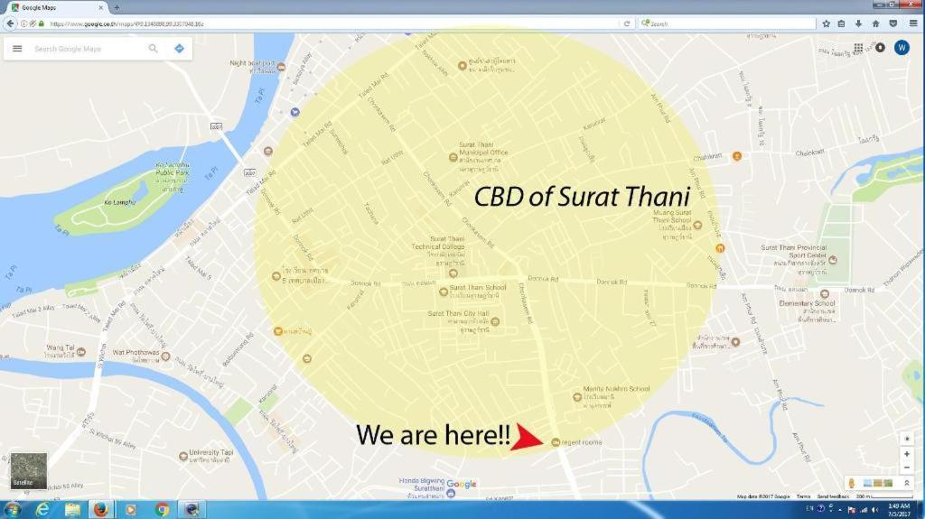 Regent Room Hotel Surat Thani Eksteriør billede
